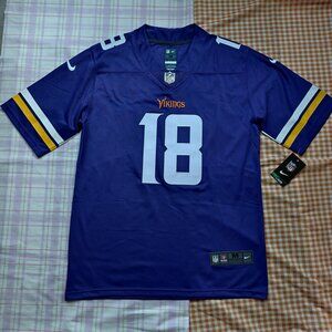 NFL Minnesota Vikings #18 Purple Jersey